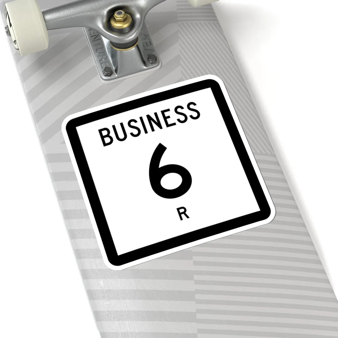 Texas Business 6-R (Texas) (Road Sign) STICKER Vinyl Kiss-Cut Decal - The Sticker Space