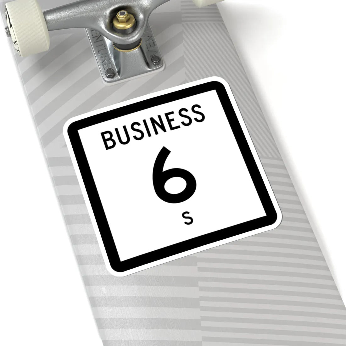 Texas Business 6-S (Texas) (Road Sign) STICKER Vinyl Kiss-Cut Decal - The Sticker Space