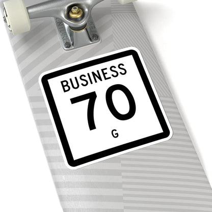 Texas Business 70-G (Texas) (Road Sign) STICKER Vinyl Kiss-Cut Decal - The Sticker Space