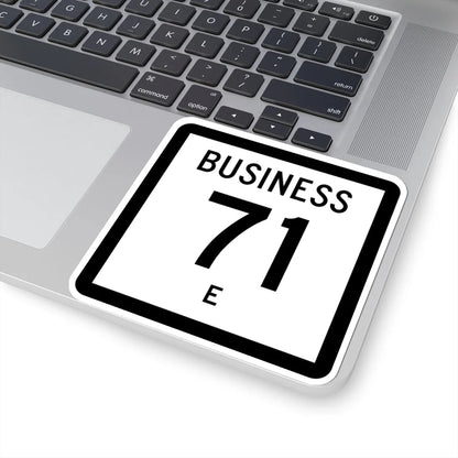 Texas Business 71-E (Texas) (Road Sign) STICKER Vinyl Kiss-Cut Decal - The Sticker Space
