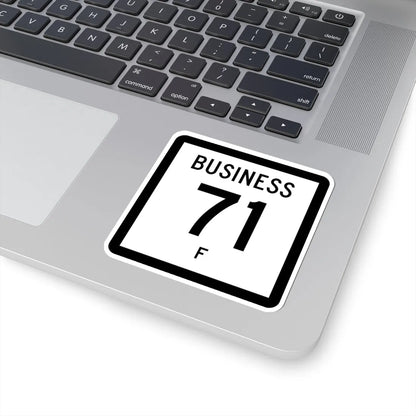 Texas Business 71-F (Texas) (Road Sign) STICKER Vinyl Kiss-Cut Decal - The Sticker Space