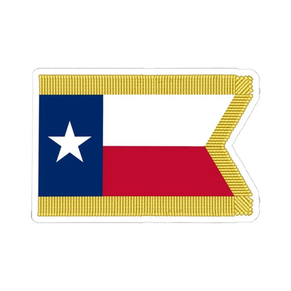 Texas Civil War Guidon (United States) STICKER Vinyl Kiss-Cut Decal 4 Inch White - The Sticker Space