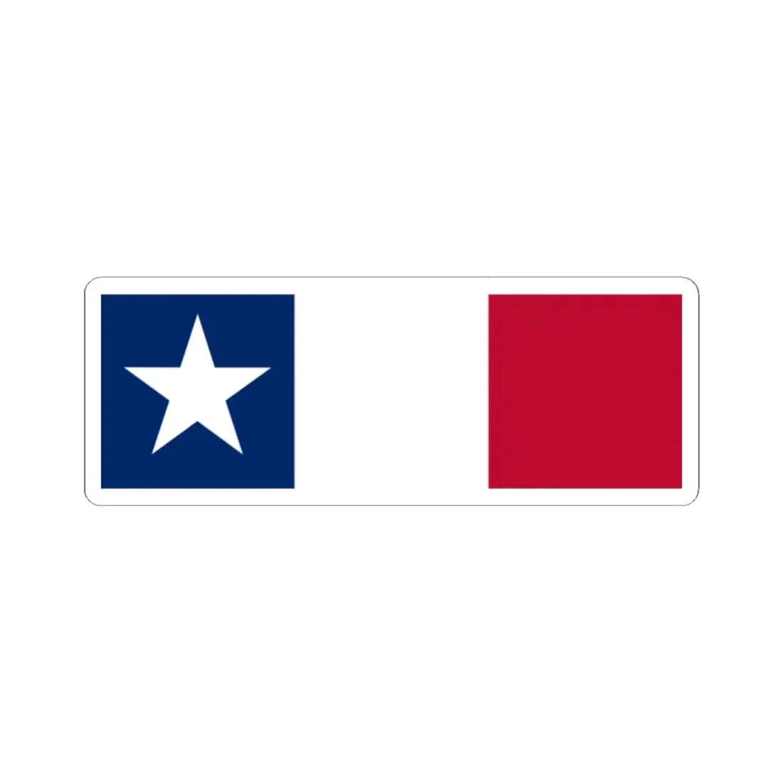 Texas Dodson Flag (United States) STICKER Vinyl Kiss-Cut Decal 2 Inch White - The Sticker Space