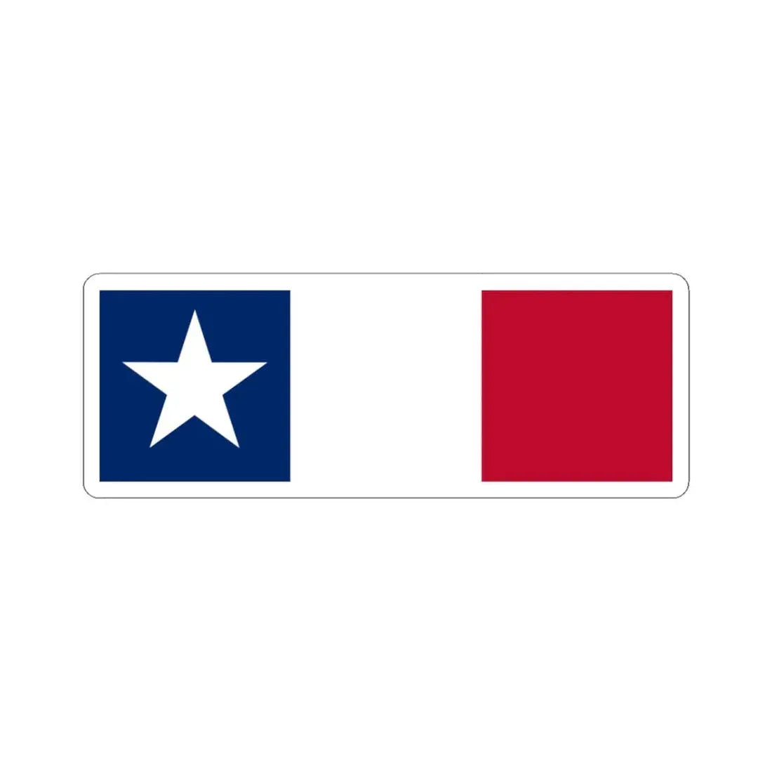 Texas Dodson Flag (United States) STICKER Vinyl Kiss-Cut Decal 3 Inch White - The Sticker Space