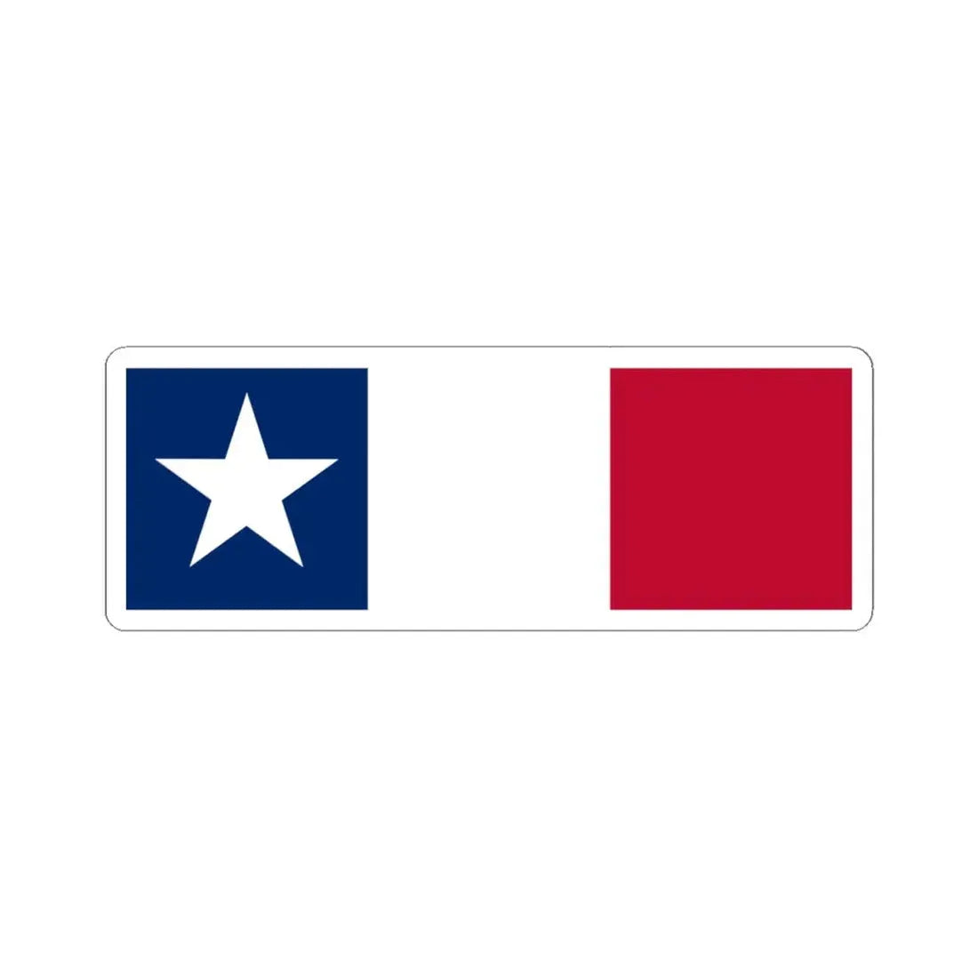 Texas Dodson Flag (United States) STICKER Vinyl Kiss-Cut Decal 4 Inch White - The Sticker Space