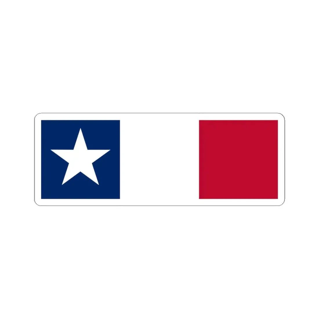 Texas Dodson Flag (United States) STICKER Vinyl Kiss-Cut Decal 6 Inch White - The Sticker Space