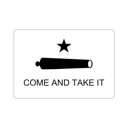 Texas Flag Come and Take It (United States) STICKER Vinyl Kiss-Cut Decal 3 Inch White - The Sticker Space