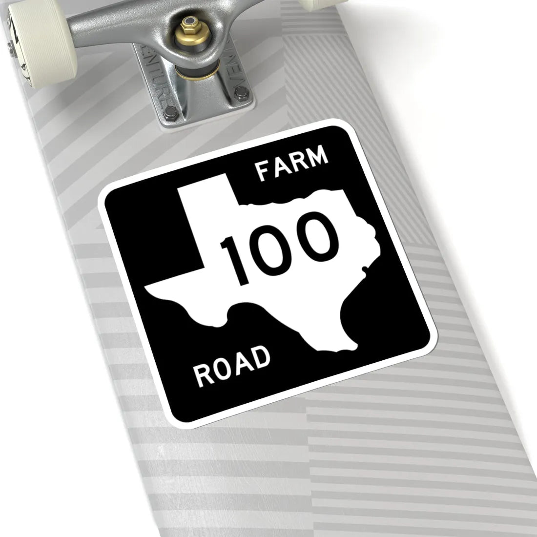 Texas FM 100 (Texas) (Road Sign) STICKER Vinyl Kiss-Cut Decal - The Sticker Space