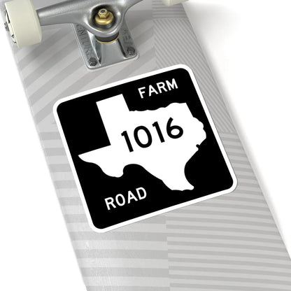 Texas FM 1016 (Texas) (Road Sign) STICKER Vinyl Kiss-Cut Decal - The Sticker Space