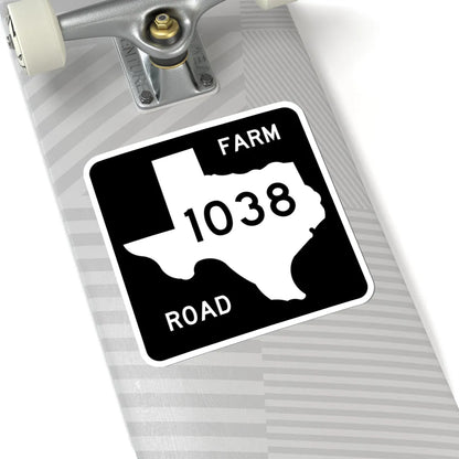 Texas FM 1038 (Texas) (Road Sign) STICKER Vinyl Kiss-Cut Decal - The Sticker Space