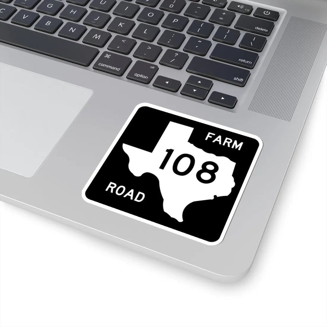 Texas FM 108 (Texas) (Road Sign) STICKER Vinyl Kiss-Cut Decal - The Sticker Space