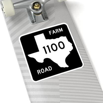 Texas FM 1100 (Texas) (Road Sign) STICKER Vinyl Kiss-Cut Decal - The Sticker Space