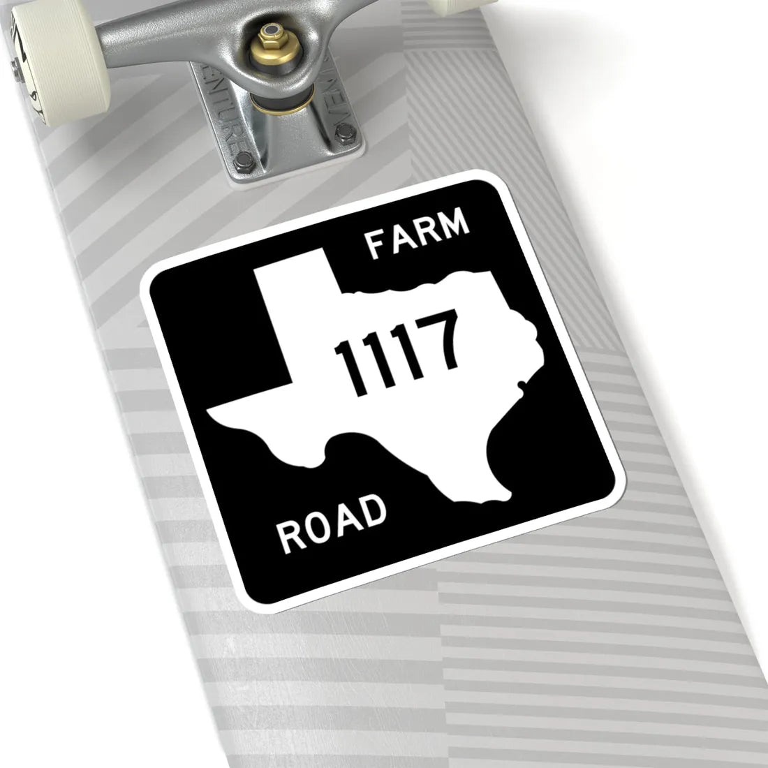 Texas FM 1117 (Texas) (Road Sign) STICKER Vinyl Kiss-Cut Decal - The Sticker Space