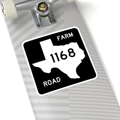 Texas FM 1168 (Texas) (Road Sign) STICKER Vinyl Kiss-Cut Decal - The Sticker Space