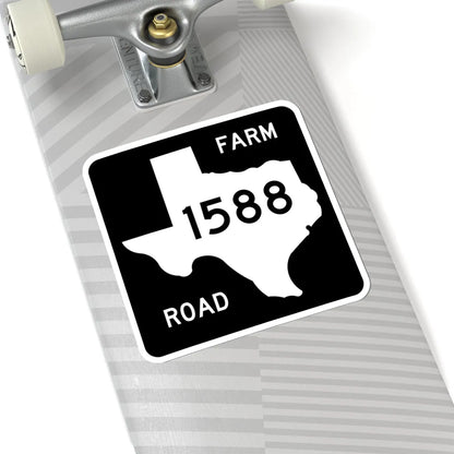 Texas FM 1588 (Texas) (Road Sign) STICKER Vinyl Kiss-Cut Decal - The Sticker Space