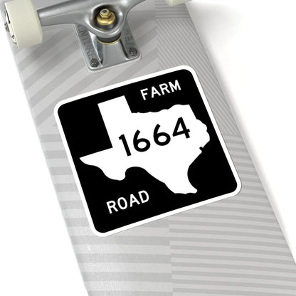 Texas FM 1664 (Texas) (Road Sign) STICKER Vinyl Kiss-Cut Decal - The Sticker Space