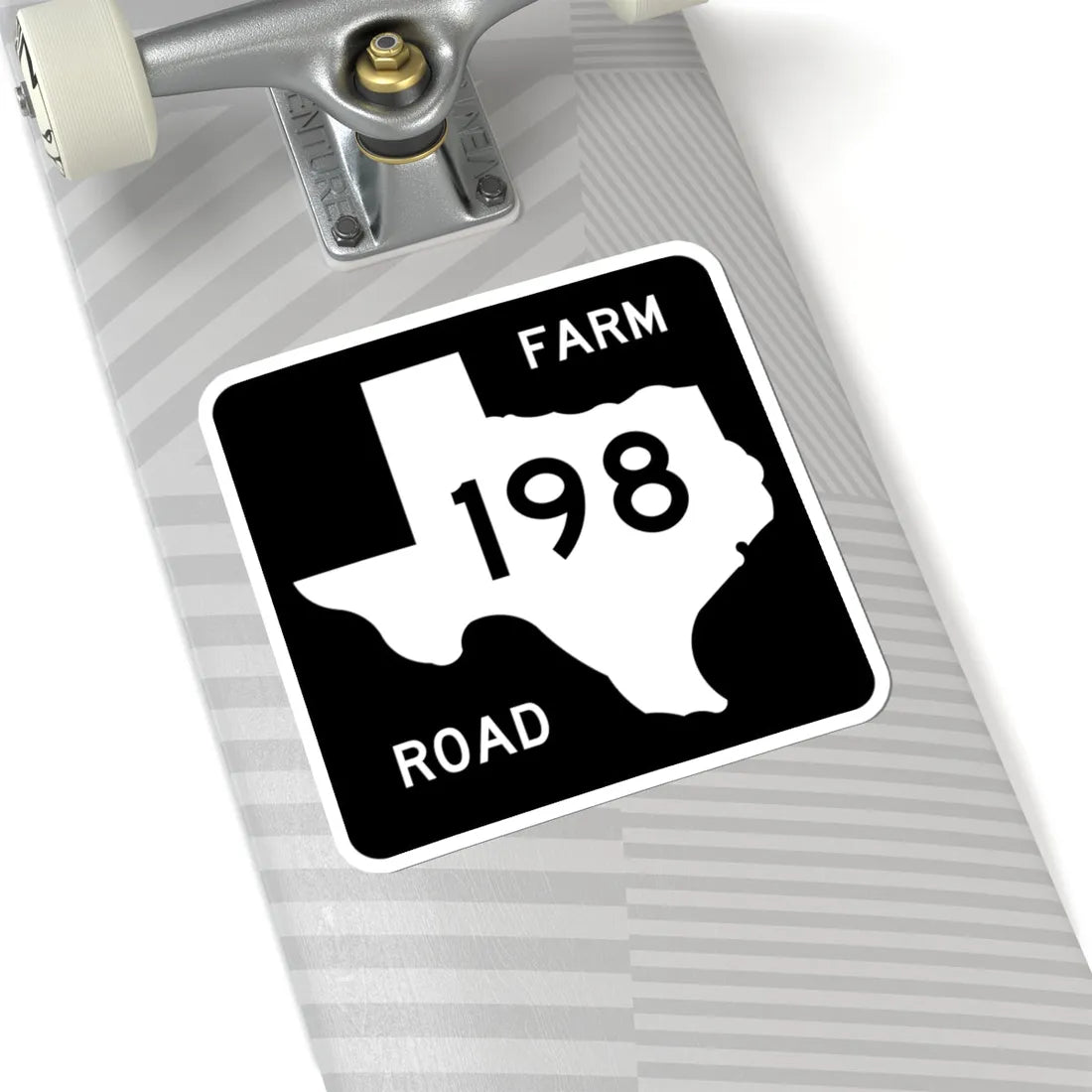 Texas FM 198 (Texas) (Road Sign) STICKER Vinyl Kiss-Cut Decal - The Sticker Space