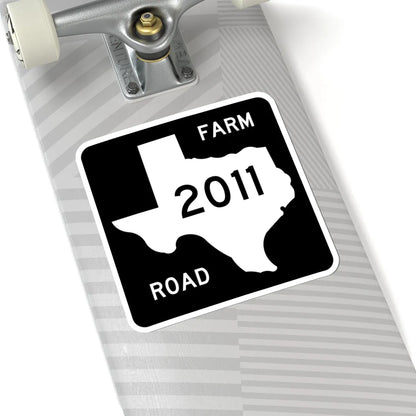 Texas FM 2011 (Texas) (Road Sign) STICKER Vinyl Kiss-Cut Decal - The Sticker Space