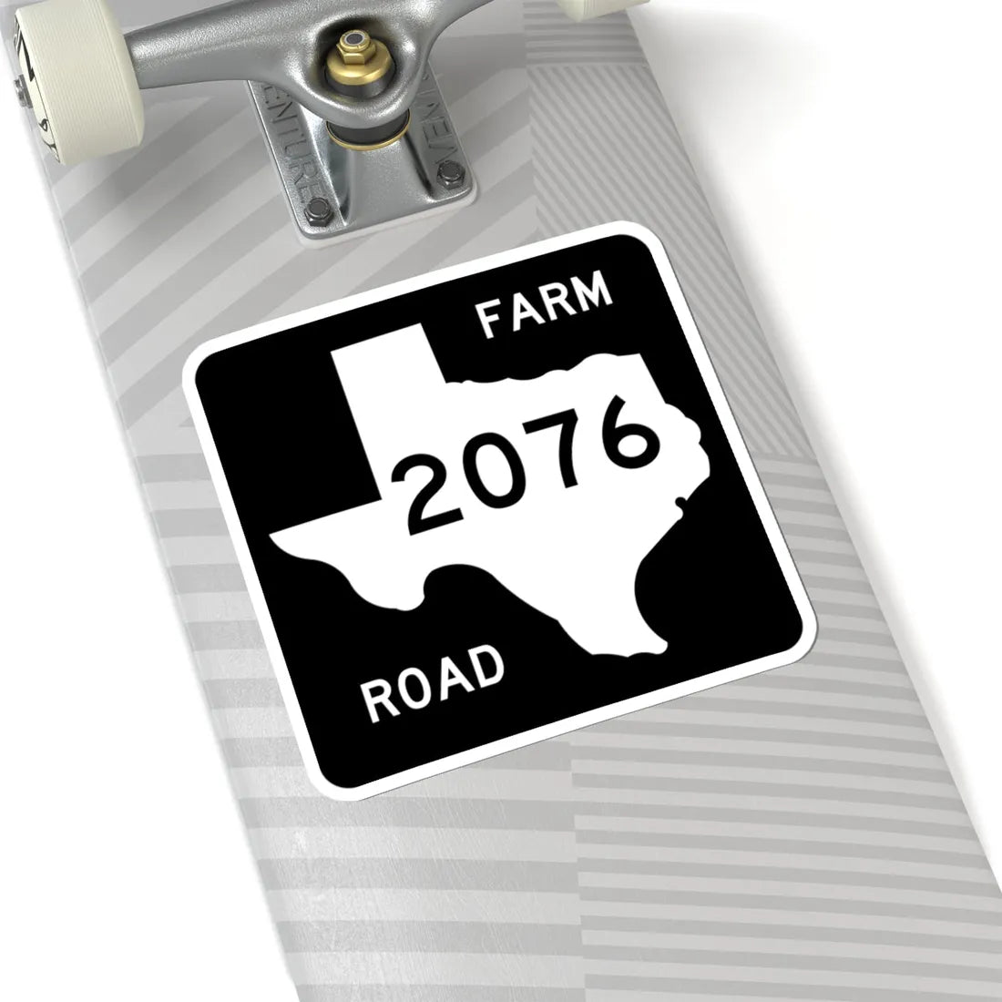 Texas FM 2076 (Texas) (Road Sign) STICKER Vinyl Kiss-Cut Decal - The Sticker Space