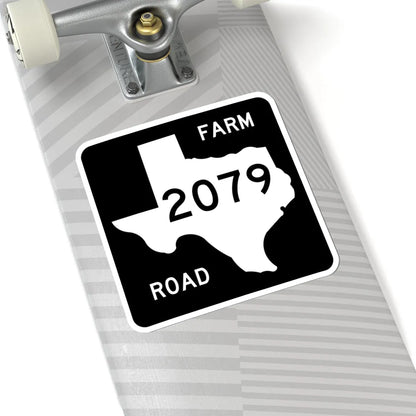 Texas FM 2079 (Texas) (Road Sign) STICKER Vinyl Kiss-Cut Decal - The Sticker Space