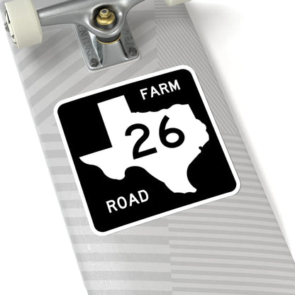 Texas FM 26 (Texas) (Road Sign) STICKER Vinyl Kiss-Cut Decal - The Sticker Space