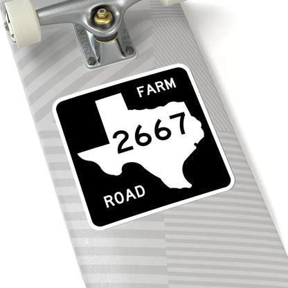 Texas FM 2667 (Texas) (Road Sign) STICKER Vinyl Kiss-Cut Decal - The Sticker Space