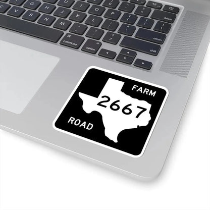 Texas FM 2667 (Texas) (Road Sign) STICKER Vinyl Kiss-Cut Decal - The Sticker Space