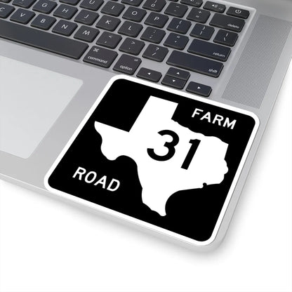Texas FM 31 (Texas) (Road Sign) STICKER Vinyl Kiss-Cut Decal - The Sticker Space