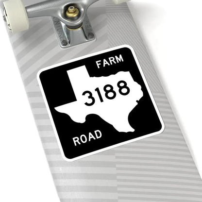 Texas FM 3188 (Texas) (Road Sign) STICKER Vinyl Kiss-Cut Decal - The Sticker Space