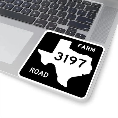 Texas FM 3197 (Texas) (Road Sign) STICKER Vinyl Kiss-Cut Decal - The Sticker Space