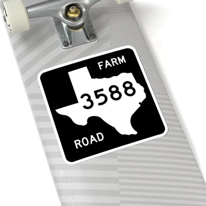 Texas FM 3588 (Texas) (Road Sign) STICKER Vinyl Kiss-Cut Decal - The Sticker Space