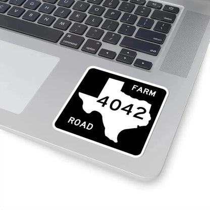 Texas FM 4042 (Texas) (Road Sign) STICKER Vinyl Kiss-Cut Decal - The Sticker Space