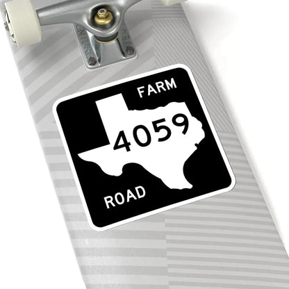 Texas FM 4059 (Texas) (Road Sign) STICKER Vinyl Kiss-Cut Decal - The Sticker Space