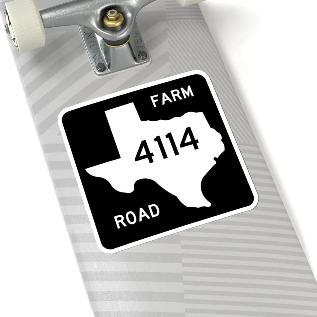 Texas FM 4114 (Texas) (Road Sign) STICKER Vinyl Kiss-Cut Decal - The Sticker Space