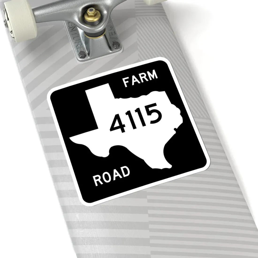 Texas FM 4115 (Texas) (Road Sign) STICKER Vinyl Kiss-Cut Decal - The Sticker Space