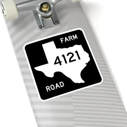 Texas FM 4121 (Texas) (Road Sign) STICKER Vinyl Kiss-Cut Decal - The Sticker Space
