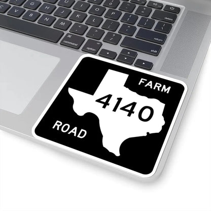 Texas FM 4140 (Texas) (Road Sign) STICKER Vinyl Kiss-Cut Decal - The Sticker Space
