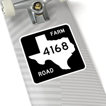 Texas FM 4168 (Texas) (Road Sign) STICKER Vinyl Kiss-Cut Decal - The Sticker Space