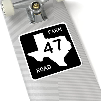 Texas FM 47 (Texas) (Road Sign) STICKER Vinyl Kiss-Cut Decal - The Sticker Space