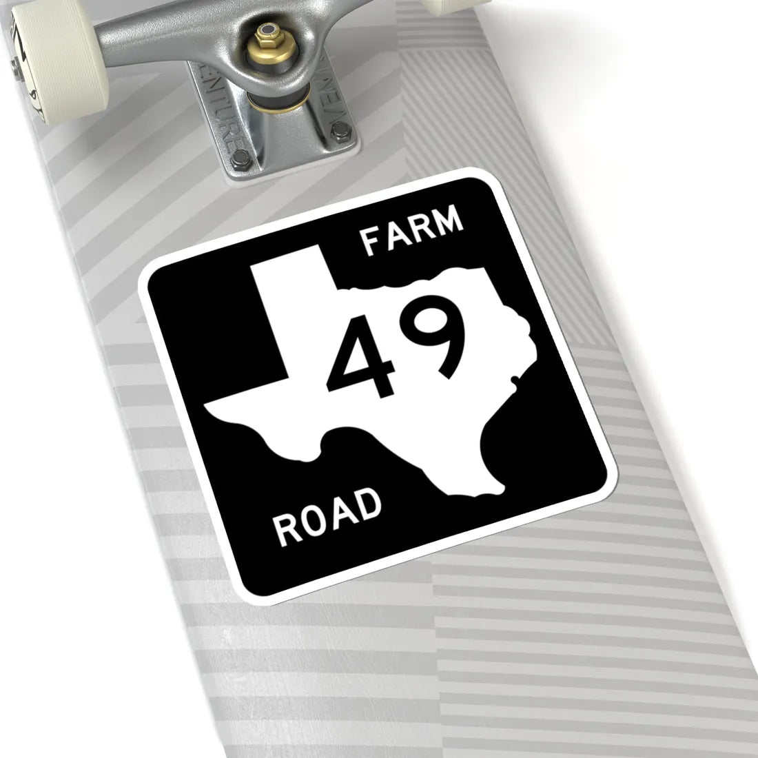 Texas FM 49 (Texas) (Road Sign) STICKER Vinyl Kiss-Cut Decal - The Sticker Space