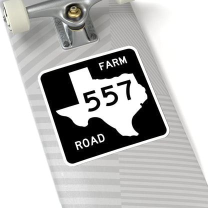 Texas FM 557 (Texas) (Road Sign) STICKER Vinyl Kiss-Cut Decal - The Sticker Space