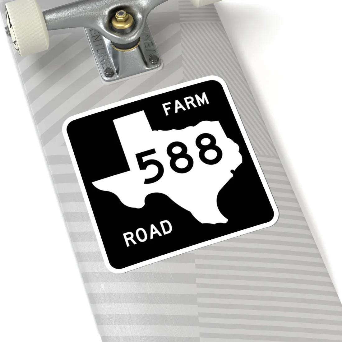 Texas FM 588 (Texas) (Road Sign) STICKER Vinyl Kiss-Cut Decal - The Sticker Space