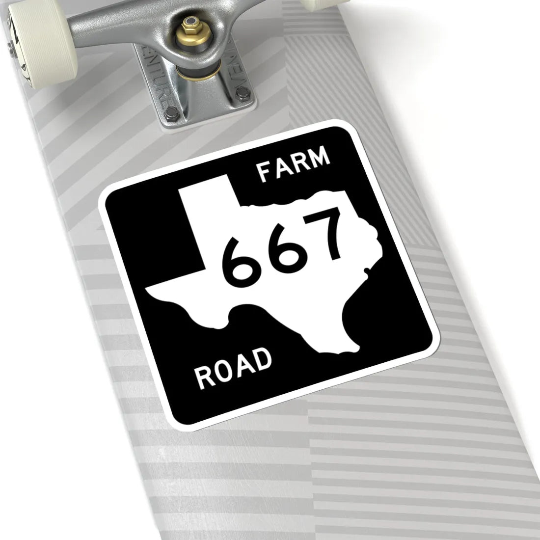 Texas FM 667 (Texas) (Road Sign) STICKER Vinyl Kiss-Cut Decal - The Sticker Space