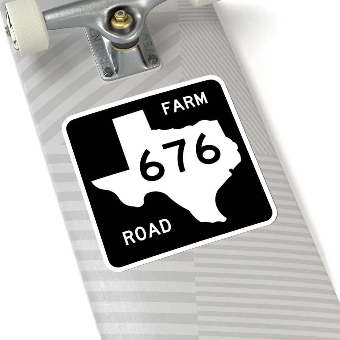 Texas FM 676 (Texas) (Road Sign) STICKER Vinyl Kiss-Cut Decal - The Sticker Space