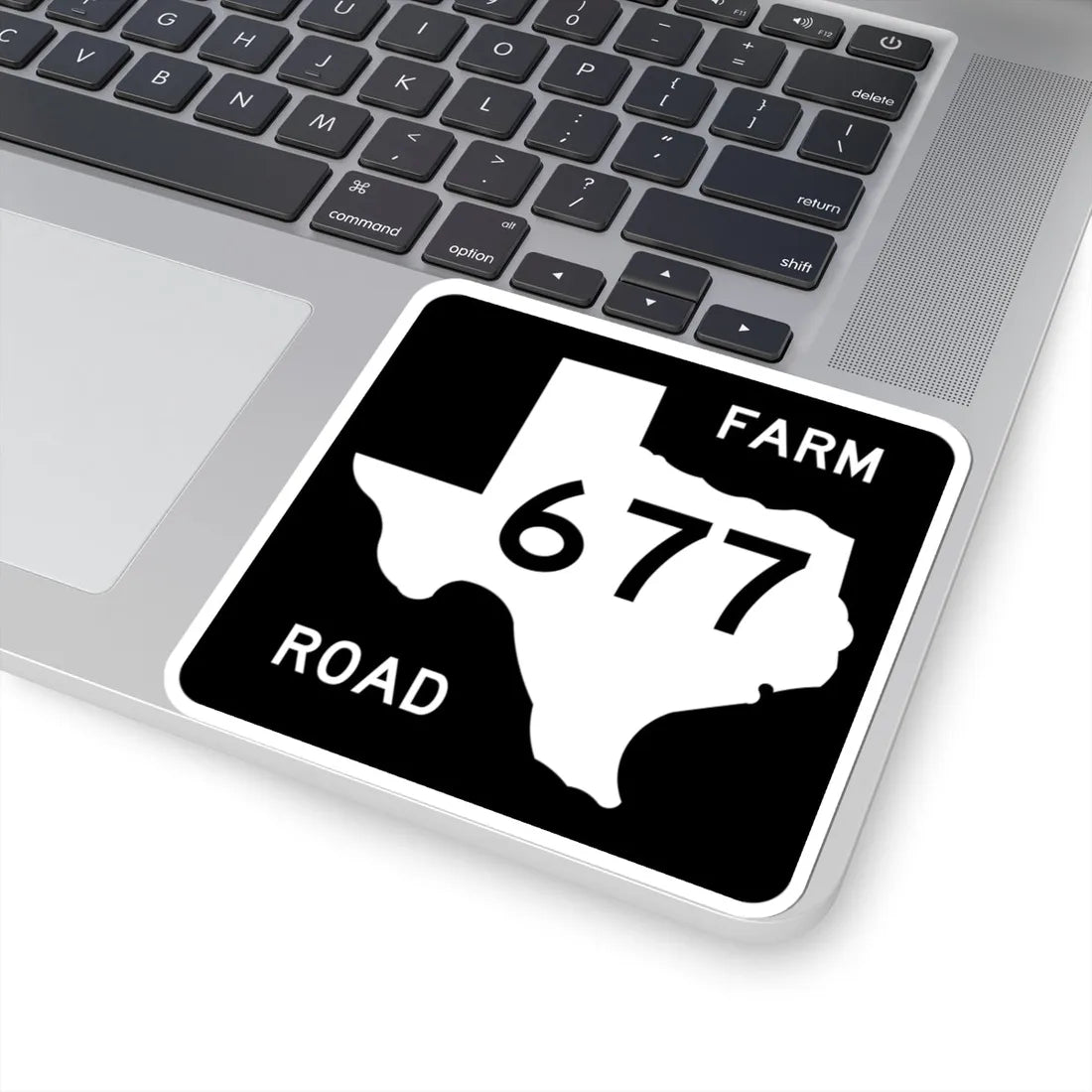 Texas FM 677 (Texas) (Road Sign) STICKER Vinyl Kiss-Cut Decal - The Sticker Space