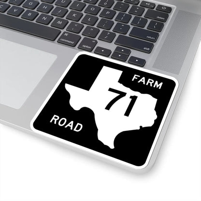 Texas FM 71 (Texas) (Road Sign) STICKER Vinyl Kiss-Cut Decal - The Sticker Space