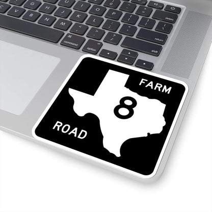 Texas FM 8 (Texas) (Road Sign) STICKER Vinyl Kiss-Cut Decal - The Sticker Space