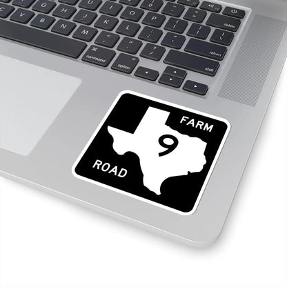 Texas FM 9 (Texas) (Road Sign) STICKER Vinyl Kiss-Cut Decal - The Sticker Space