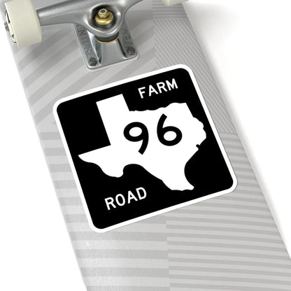 Texas FM 96 (Texas) (Road Sign) STICKER Vinyl Kiss-Cut Decal - The Sticker Space