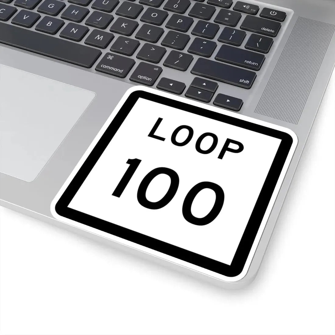 Texas Loop 100 (Texas) (Road Sign) STICKER Vinyl Kiss-Cut Decal - The Sticker Space